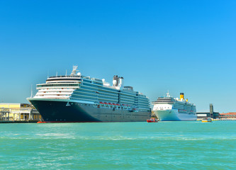 Cruise ships in Venice, Italy