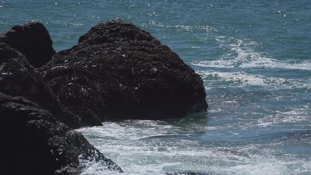 Close up of rocks at Point Dume