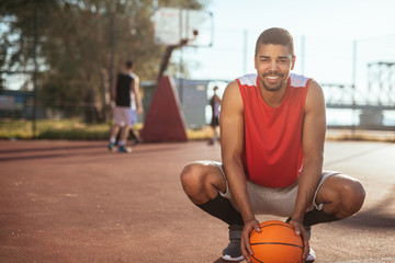 Successful basketball player