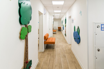Children's Medical Center with educational games on walls