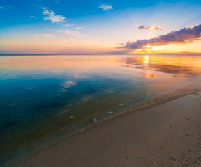 Philippines,  tropical sea background sunset