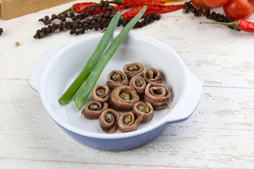 Anchovy with capers