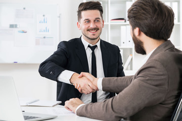 Businessmen shaking hands