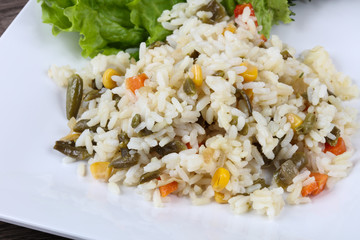 Rice with vegetables