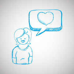 Social media design. Multimedia icon. White background , vector