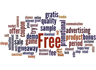 Free, word cloud concept 8