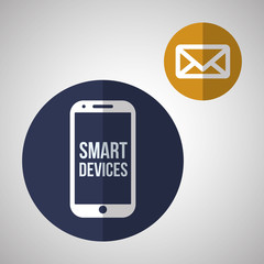 Smart device design. Gadget icon. Isolated illustration , vector