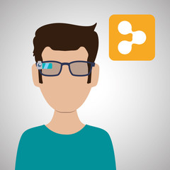 Smart device design. Gadget icon. Isolated illustration , vector