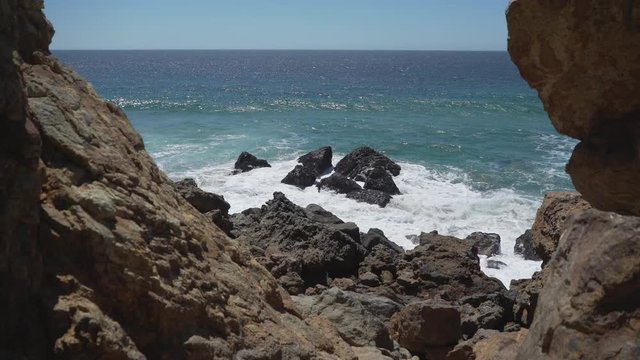 Dramatic view of a group of rocks at Point Dume