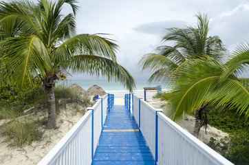 Entrance to the Playa Pilar in Cayo Guillermo - Ciego de Avila Province, Cuba.