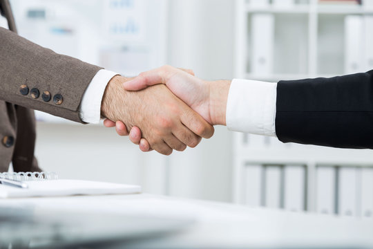 Businesspeople handshake