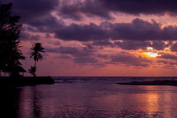 Fototapeta na wymiar Sunset over the estuary