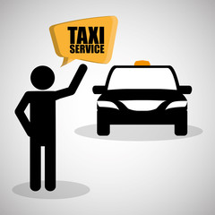 Taxi design. Transportation icon. Isolated illustration