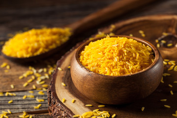 Raw Organic Yellow Saffron Rice