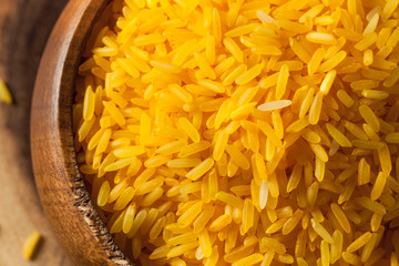 Raw Organic Yellow Saffron Rice