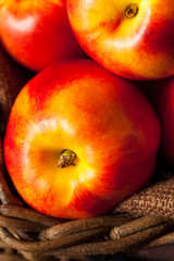 Healthy Organic Raw Ripe Nectarines