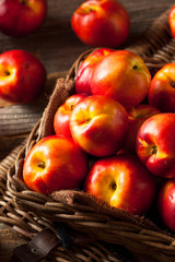 Healthy Organic Raw Ripe Nectarines