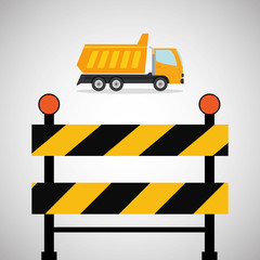 Under construction design. supplies icon. barrier illustration