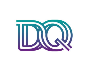 DQ lines letter logo 
