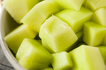 Green Organic Honeydew Melon © Brent Hofacker