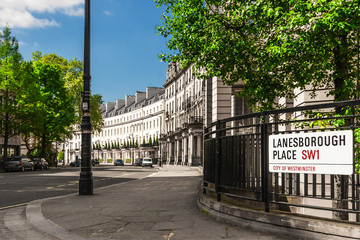 Traditional town houses at Belgravia district in London