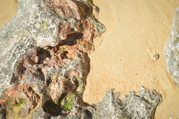 Abstract nature stone rock ground background, closeup
