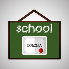 Education design. school icon. isolated illustration , vector