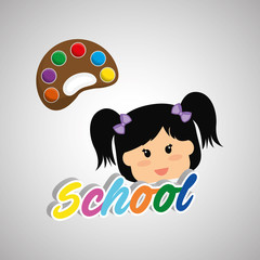 Education design. school icon. isolated illustration , vector