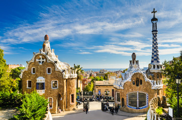 Park Güell in Barcelona, Spanje