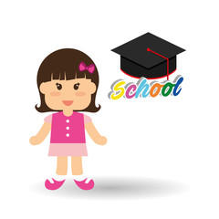 Education design. school icon. isolated illustration , vector