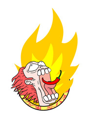 imaginative flame illustration