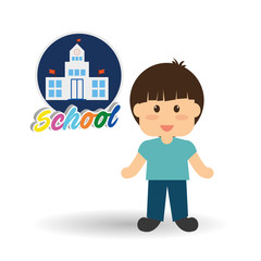 Education design. school icon. isolated illustration , vector