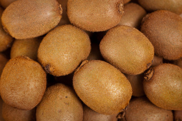 Whole Kiwi Fruit. Selective focus.