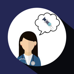 Medical care design. Health care icon. Flat illustration , vector