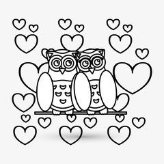 Love design. romantic icon. Colorful illustration, vector