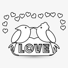 Love design. romantic icon. Colorful illustration, vector
