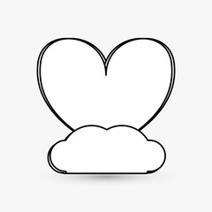 Love design. romantic icon. Colorful illustration, vector