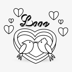 Love design. romantic icon. Colorful illustration, vector