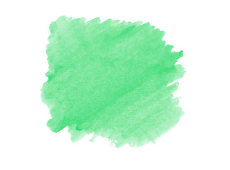 A fragment of the green background painted with watercolors