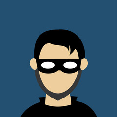 Security system design. protection icon. isolated illustration, vector