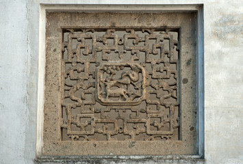 Shanghai, Wuzhen historic scenic town typical window.