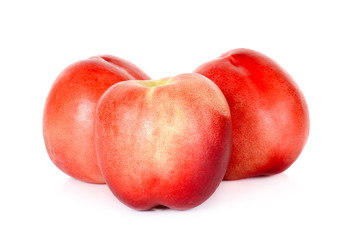 Nectarine fruit isolated on the white