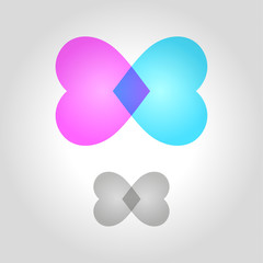 heart logo, icon and symbol vector illustration