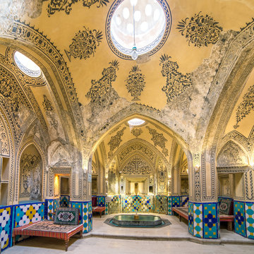 Sultan Amir Ahmad historic bath, Kashan, Iran..