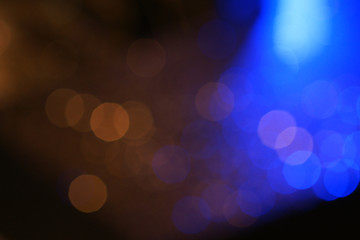 Fototapeta premium Dark colorful bokeh with blue light for nightlife concept