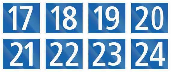 Collection of Signs of Hauptstrassen (Main Roads) in Switzerland