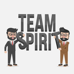 team spirit business illustration concept