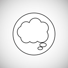 Communication design. bubble icon. Colorful design , vector