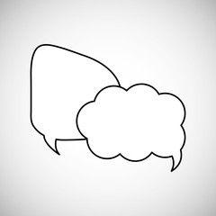 Communication design. bubble icon. Colorful design , vector