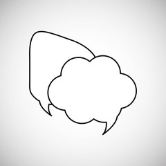Communication design. bubble icon. Colorful design , vector